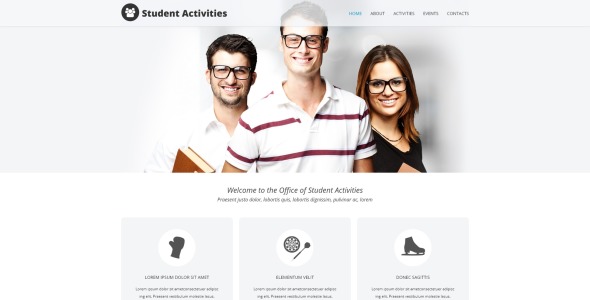 кампус весело доска joomla шаблон