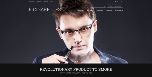 ecigarettes store magento тема