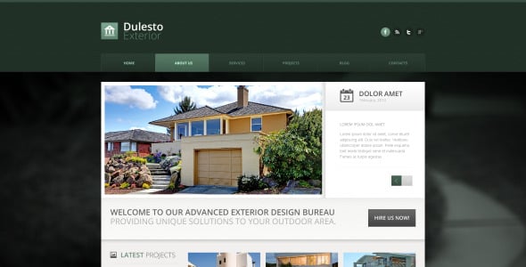 внешний дизайн шаблона drupal