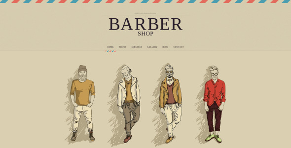 отзывчивый шаблон сайта парикмахерской