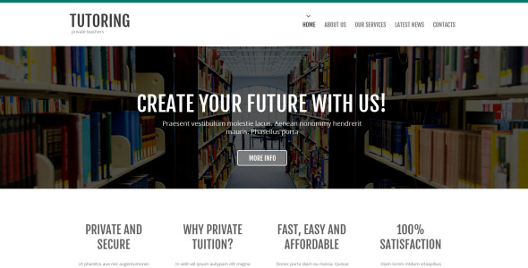 библиотека адаптивный шаблон сайта