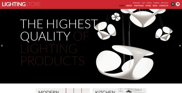 тема магазина освещения woocommerce