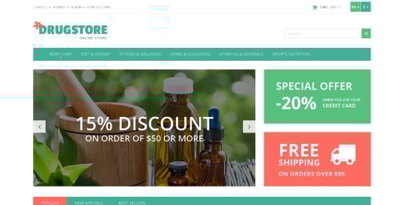 тема PrestaShop медицина и здоровье