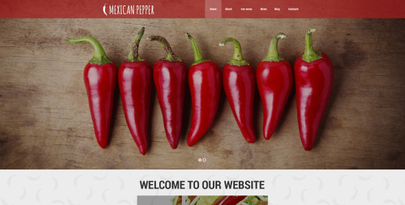 отзывчивый шаблон сайта мексиканского ресторана