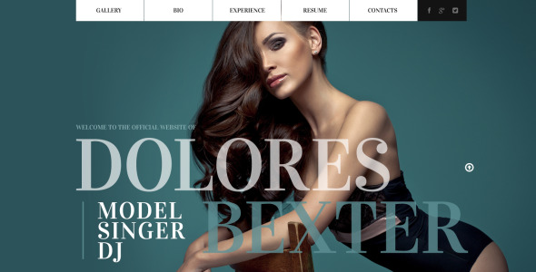 персональная страница адаптивный шаблон сайта