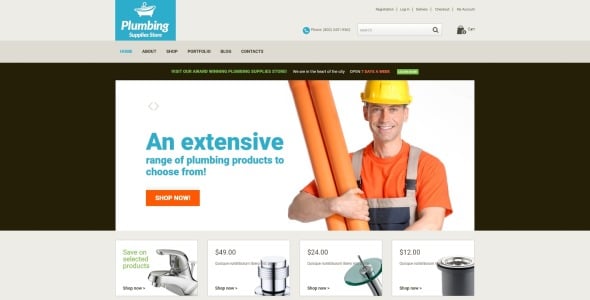 сантехника ремонт woocommerce тема