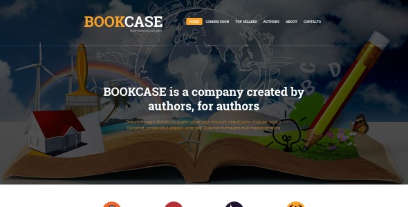 адаптивный шаблон сайта издательства