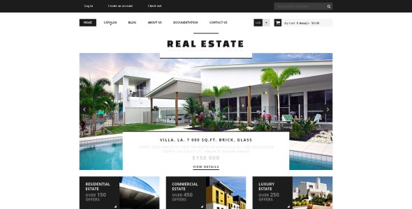 агентство недвижимости отзывчивая тема shopify