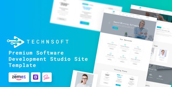 шаблон сайта студии разработки программного обеспечения
