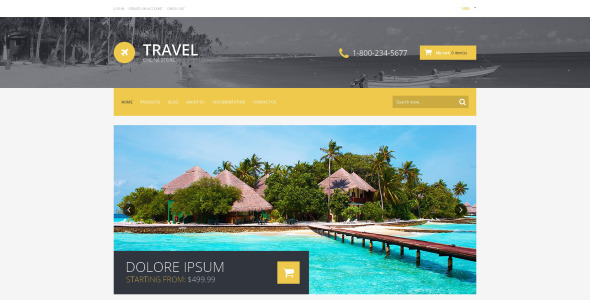 туристические направления shopify тема