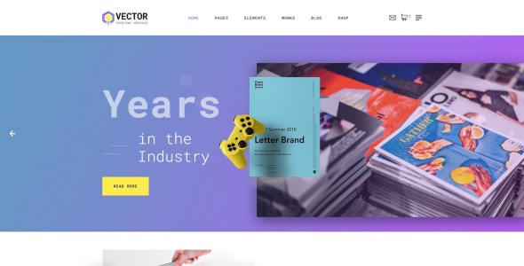 типография многостраничный современный html шаблон сайта
