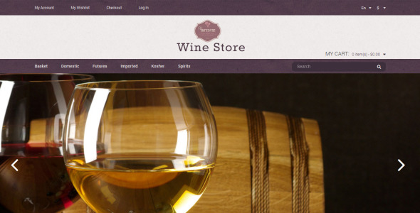 винный магазин magento тема