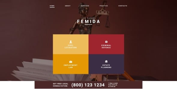 юрисконсульт joomla шаблон