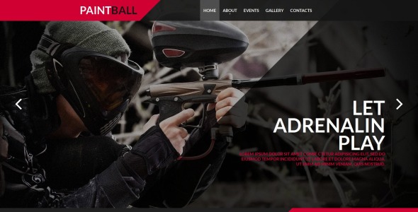 пейнтбол moto cms html шаблон