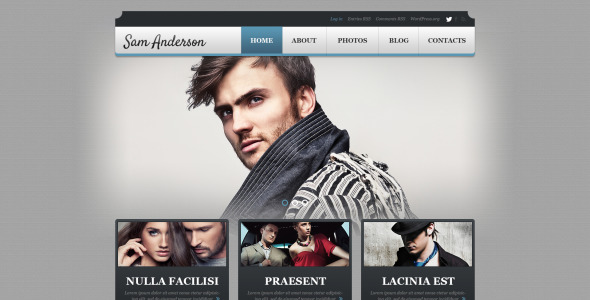 фотограф портфолио отзывчивая тема wordpress