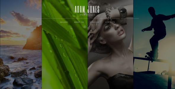 шаблон сайта портфолио фотографа