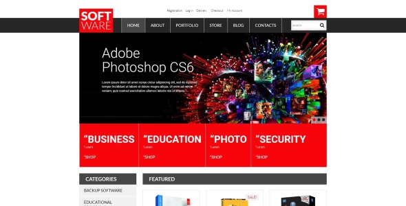 тема магазина программного обеспечения woocommerce