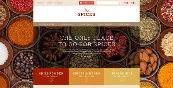 тема магазина специй prestashop