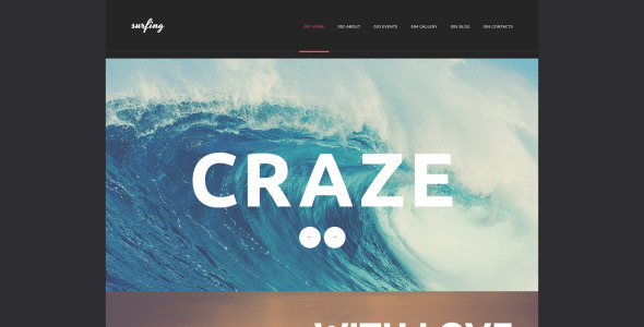 серфинг клуб wordpress тема