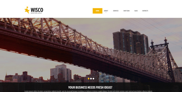 рекламное агентство отзывчивая тема wordpress
