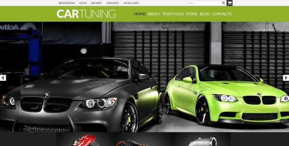 авто тюнинг мастерская woocommerce тема