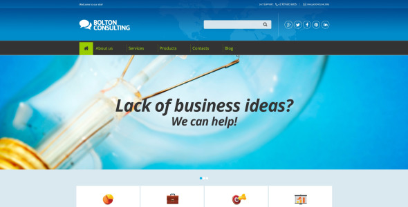 бизнес-консалтинг шаблон drupal