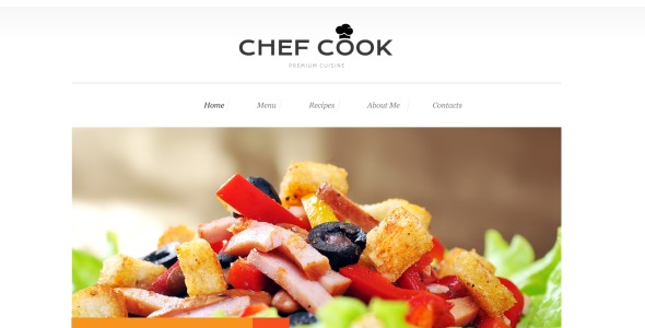 кулинарный адаптивный шаблон сайта