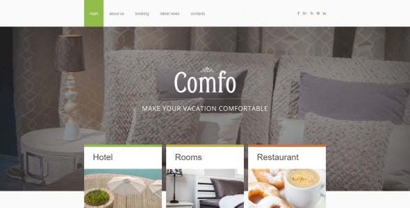 уютный отпуск шаблон joomla