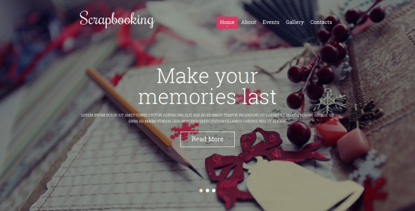 ремесла адаптивный шаблон сайта