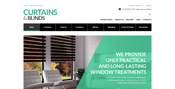 шторы жалюзи салон virtuemart шаблон