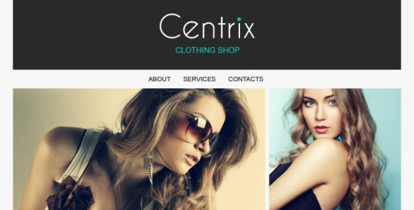 отзывчивый шаблон информационного бюллетеня модного магазина