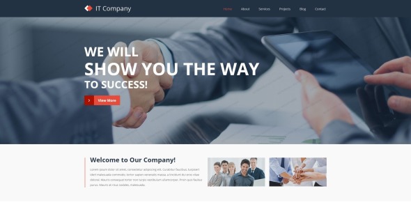 it адаптивный шаблон сайта