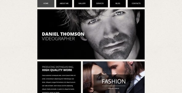 онлайн портфолио шаблон joomla