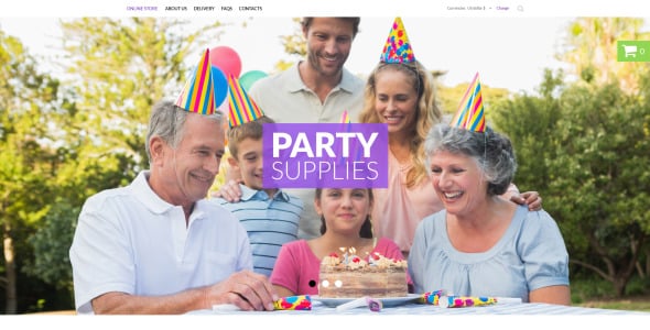 party items virtuemart шаблон