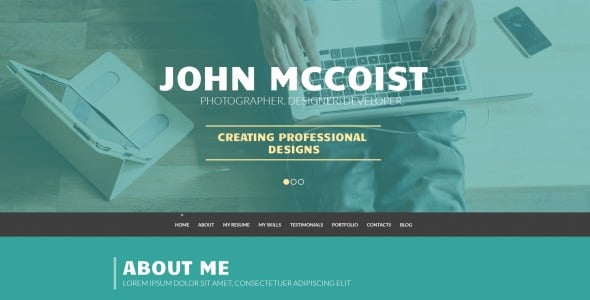 убедительное веб портфолио wordpress тема