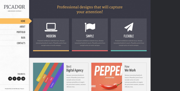 профессиональный веб-дизайн wordpress тема