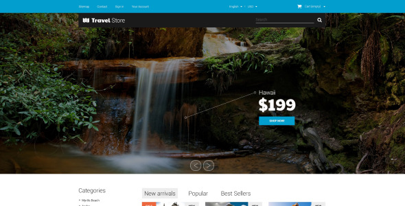 захватывающие приключения тема prestashop
