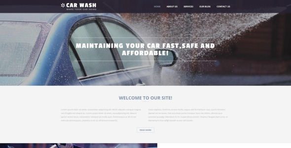 автомойка бизнес шаблон joomla