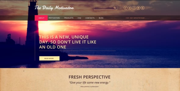 благотворительный адаптивный шаблон сайта