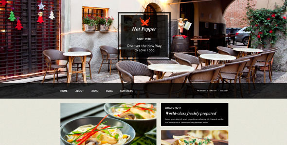 европейский ресторан muse шаблон