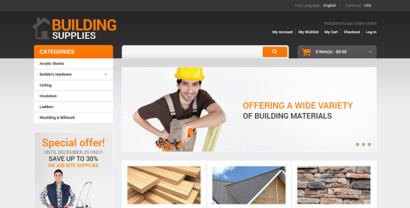 ремонт дома отзывчивая тема magento