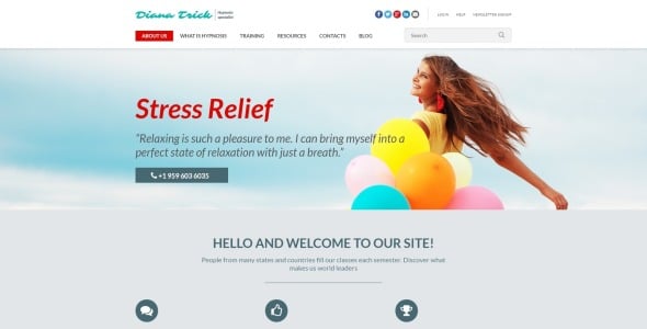 гипноз терапия шаблон joomla