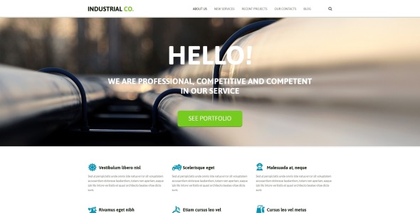 промышленный шаблон joomla шаблон