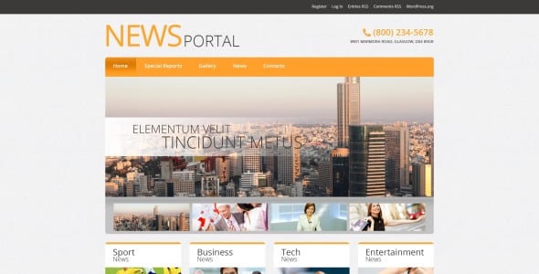 новостной портал отзывчивая тема wordpress