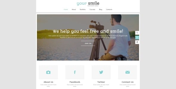 онлайн портфолио шаблон joomla