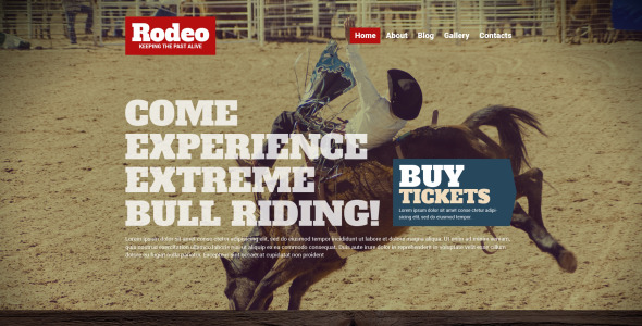 родео wordpress тема