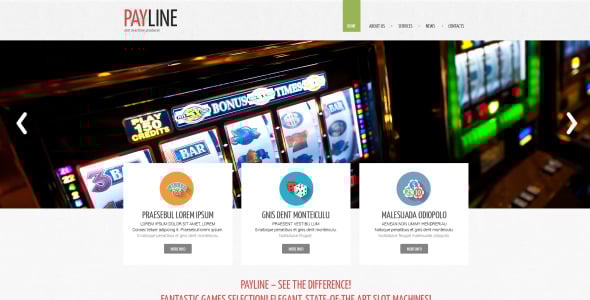 адаптивный шаблон сайта игровых автоматов