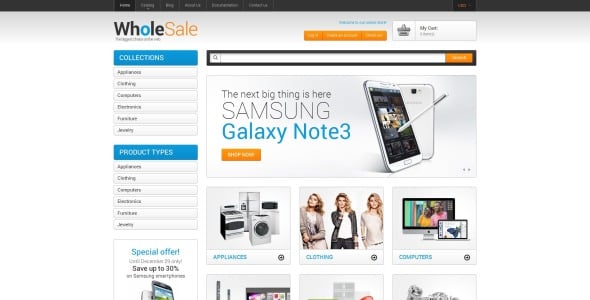 тема оптового магазина shopify