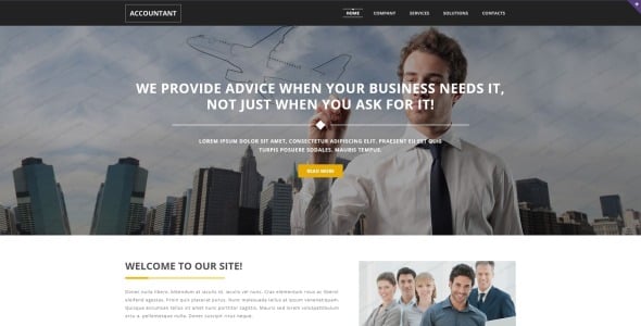 бухгалтерский сайт адаптивный шаблон сайта