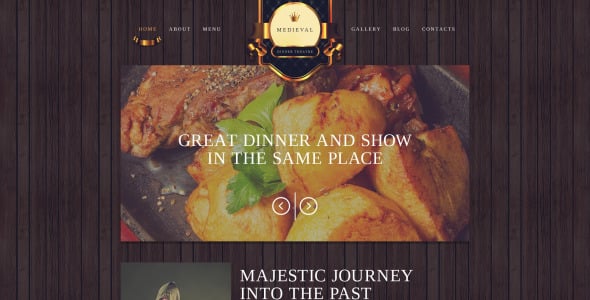 адаптивный шаблон сайта кафе и ресторана